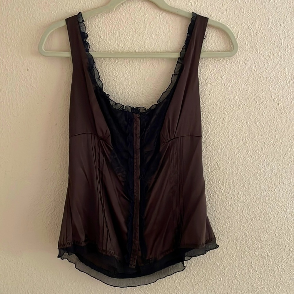 Elie Tahari, Like New Silk Lace Blouse